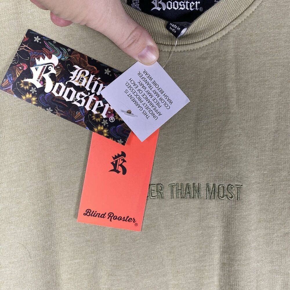 Blind Rooster Unisex sweatshirt NWT XL embroidered Chiller Than Most XL Cozy - Picture 6 of 9